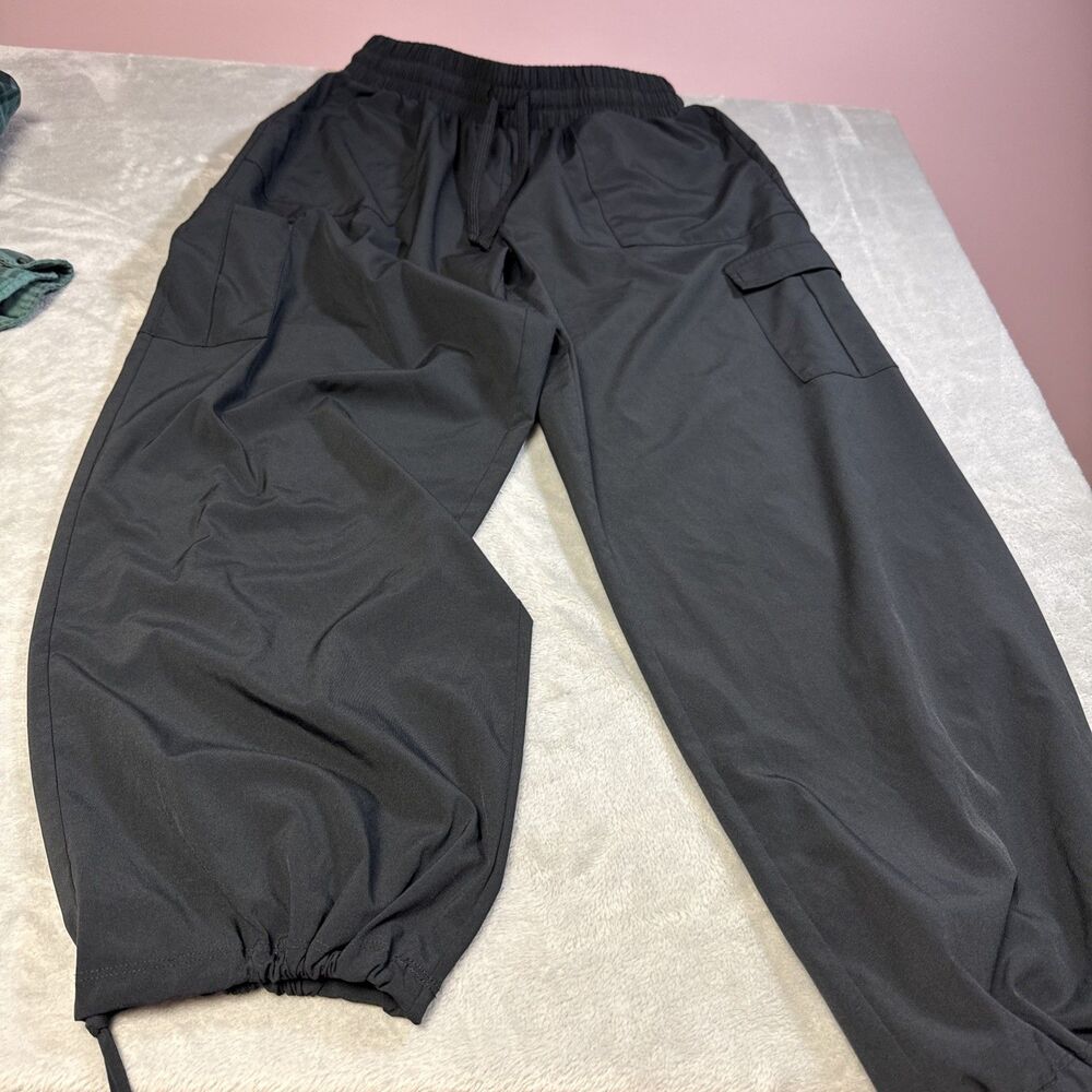 Tek Gear Black Cargo Jogger Sz M